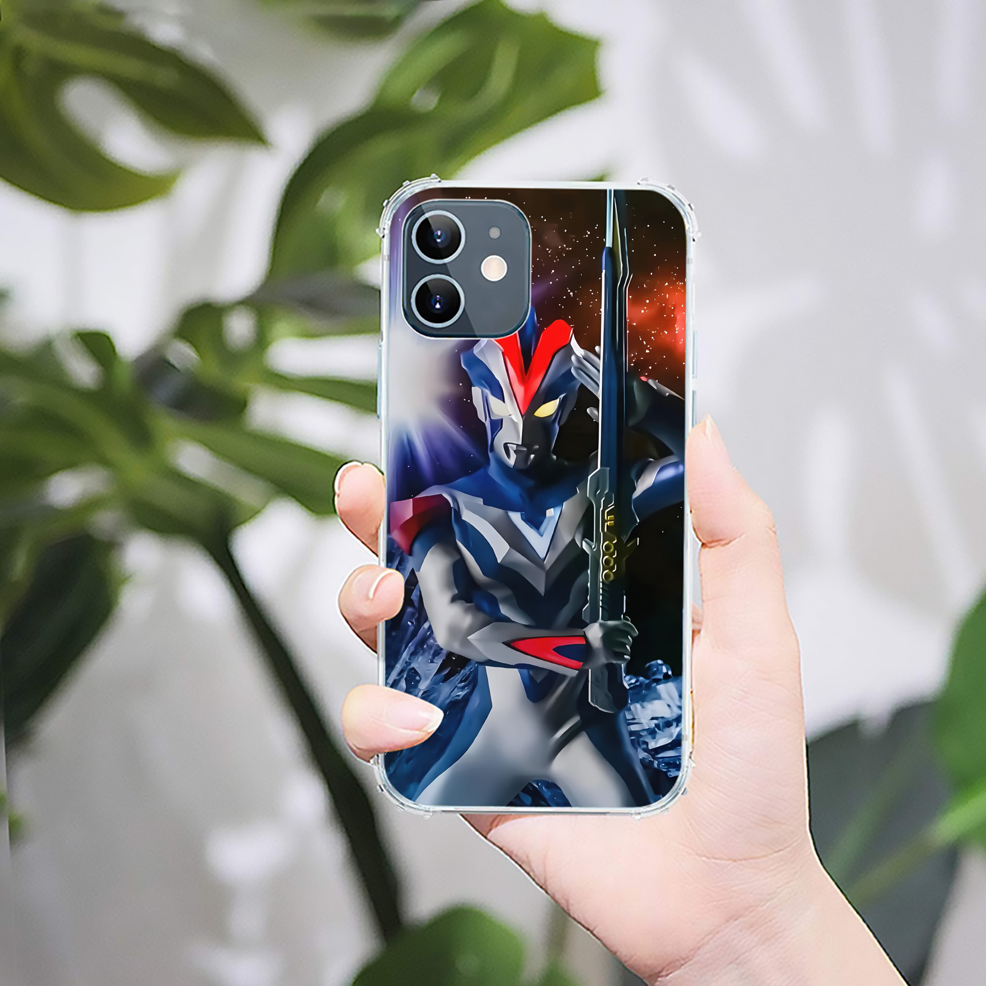 （画像用） ウルトラマン Ultraman 【iPhone 12シリーズ対応】透明スマホケース（クリアソフトケース）
